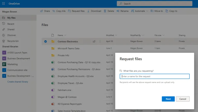 OneDrive for Business: Tips and Tricks for High-Performing Admins OneDrive For Business Request Files
