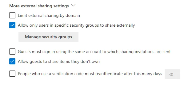 OneDrive for Business: Tips and Tricks for High-Performing Admins OneDrive SharePoint External Sharing Settings