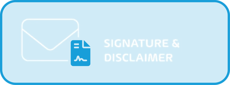 Email Signature and Disclaimer Signature and Disclaimer Icon