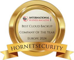 International Business Magazine : Best Cloud Backup Company of the Year Europe 2024