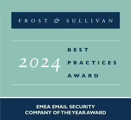 Hornetsecurity Earns Frost & Sullivan’s 2024 EMEA Company of the Year Award for Pioneering Cloud-Based Email Security Frost & Sullivan Award