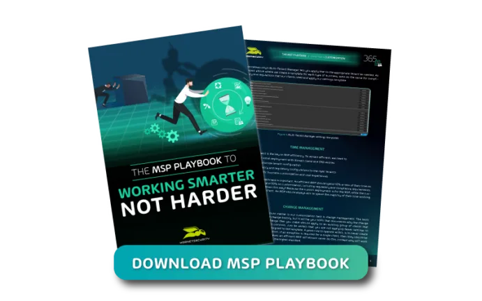 Keeping Your Microsoft 365 Tenants Compliant Preview of the eBook banner MSP Playbook