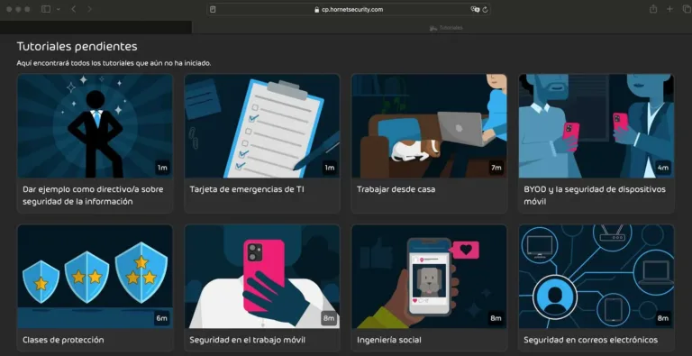 Security Awareness Service User Panel