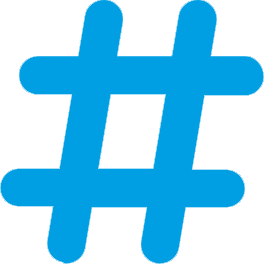 Email Signature and Disclaimer Icon : Hashtag