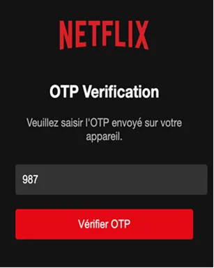 Monthly Threat Report March 2025 Mock OTP Page