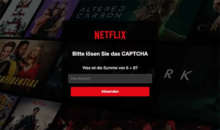 A German Netflix Login Page 