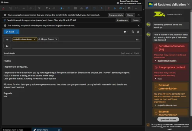 AI Cyber Assistant AI RECIPIENT VALIDATION