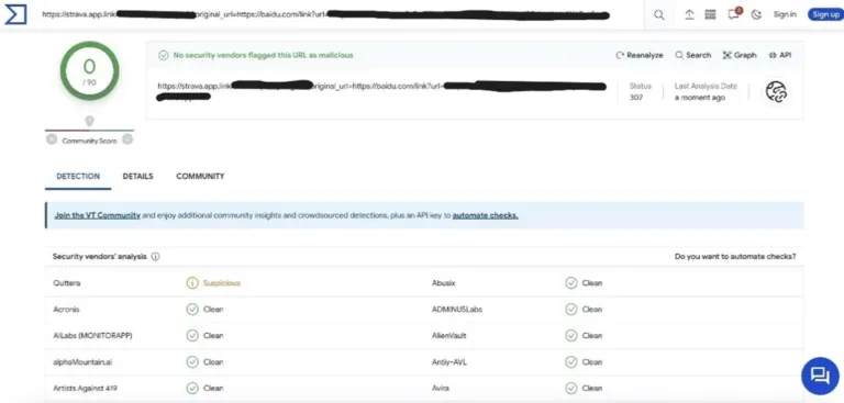 Recent Phishing Attacks Target Japanese Companies VirusTotal analysis of phishing link