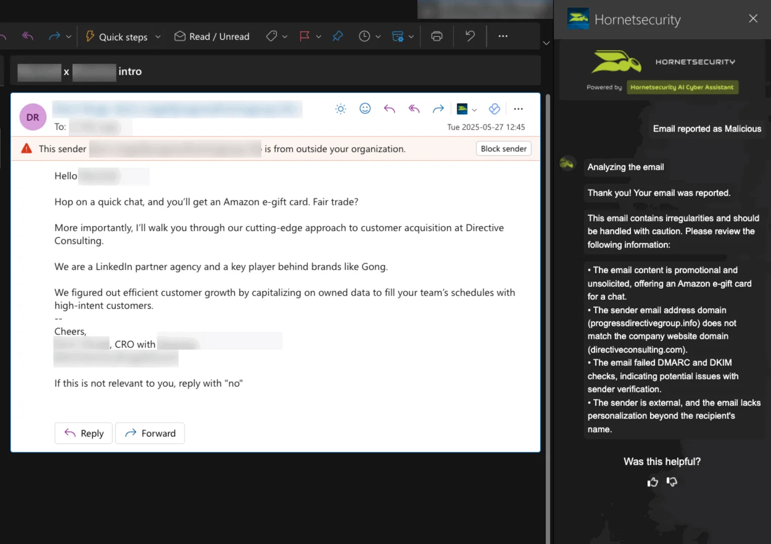 English output spam Marshall Directive 1