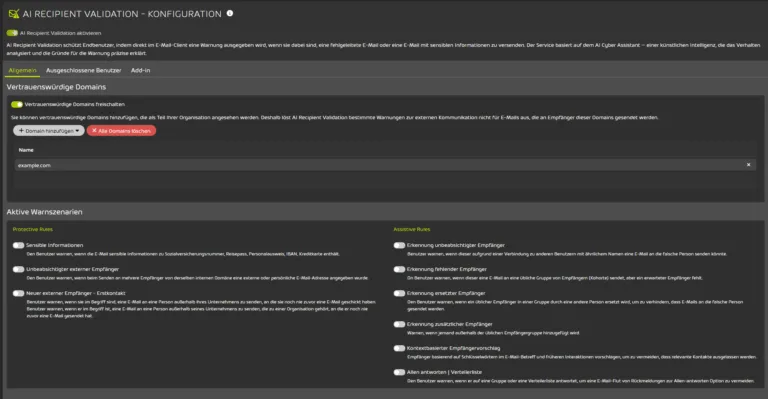AI Recipient Validation airv conf de