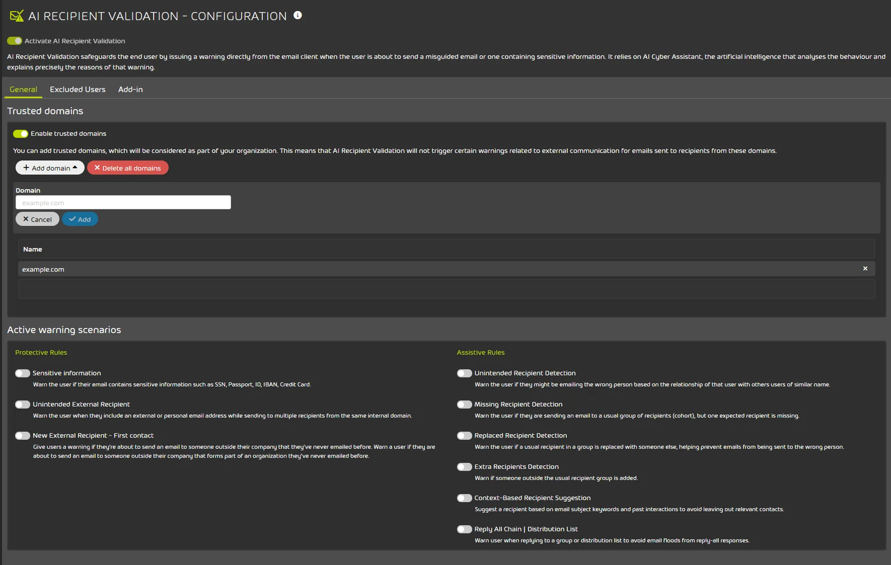 AI Recipient Validation airv conf en