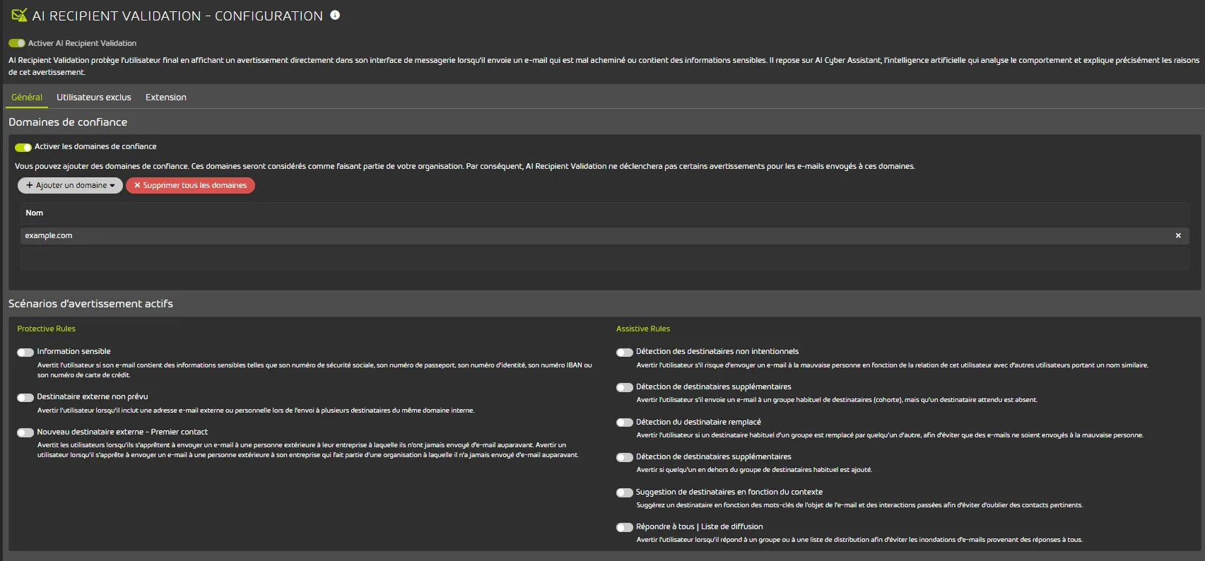AI Recipient Validation airv conf fr