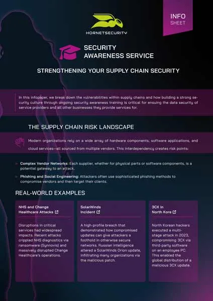 Infopaper Supply Chain Attack Cover