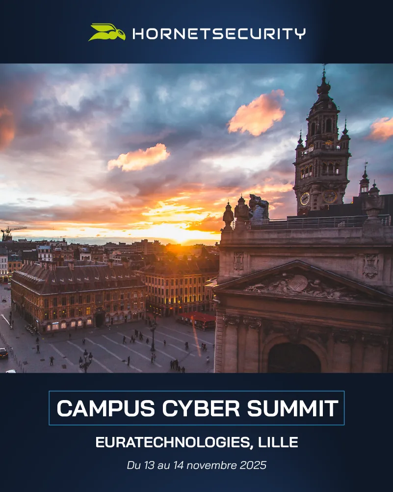 Rencontrez Hornetsecurity Campus cyber summit banner