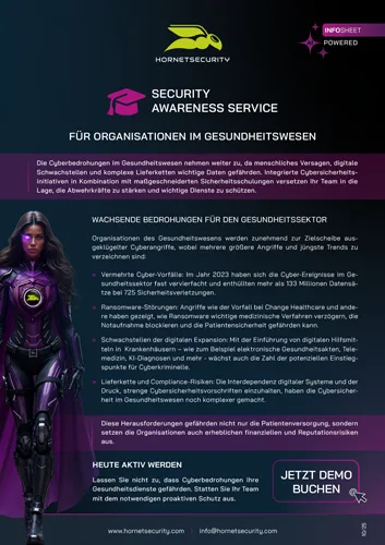 Infopaper cover SAS Healthcare Organisation