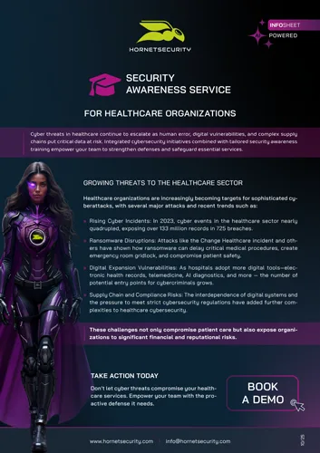 Infopaper cover SAS Healthcare Organisation